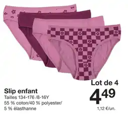Zeeman Slip enfant offre
