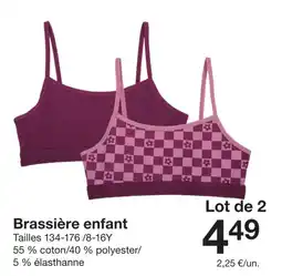 Zeeman Brassière enfant offre