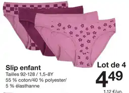 Zeeman Slip enfant offre