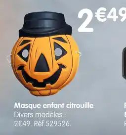 b&m Masque enfant citrouille offre