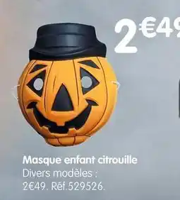 b&m Masque enfant citrouille offre