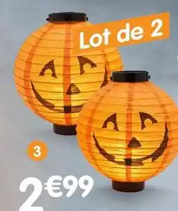 b&m Lot de 2 lanternes led en papier offre