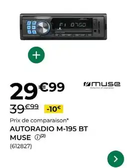 Feu Vert Muse - autoradio m-195 bt offre