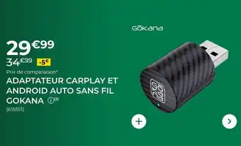 Gokana - adaptateur carplay et android auto sans fil