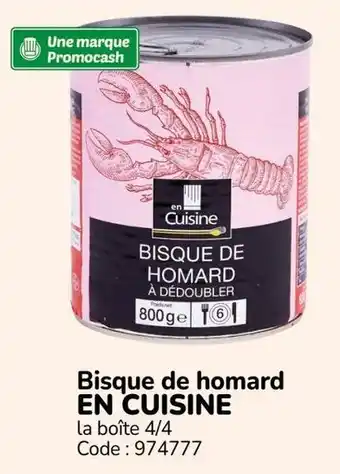 EN CUISINE Bisque de homard
