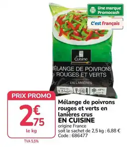 Promocash En cuisine mélange de poivrons rouges et verts offre
