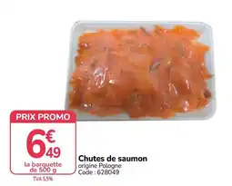 Promocash Chutes de saumon offre