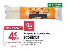 Promocash Carré Plaques de pain de mie offre