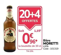 Promocash MORETTI Bière offre