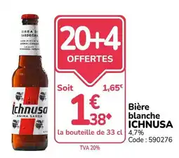 Promocash ICHNUSA Bière blanche offre