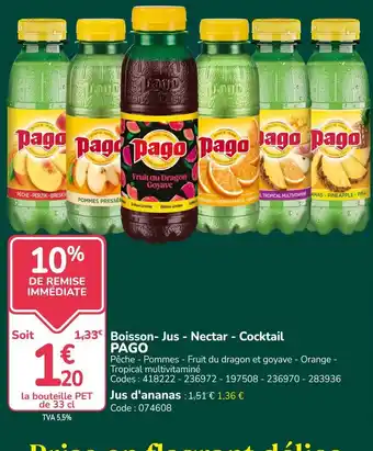 PAGO Boisson