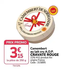 Promocash Carate Camembert offre