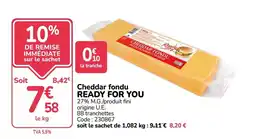 Promocash Ready For You Cheddar fondu offre