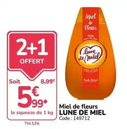 Promocash Lune de Miel Miel de fleurs offre