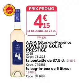 Promocash VG CUVÉE DU GOLFE PRESTIGE offre