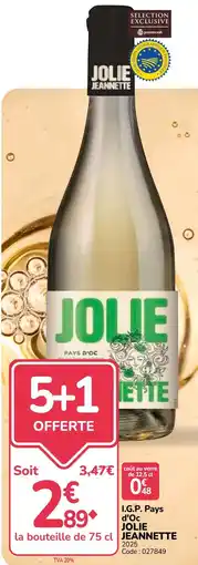 Promocash JOLIE JEANNETTE offre