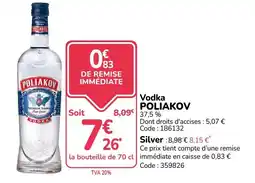 Promocash POLIakov Vodka offre