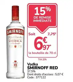 Promocash SMIRNOFF Vodka offre