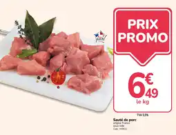 Promocash Le Porc Français Sauté de porc offre