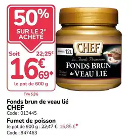Promocash CHEF Fonds brun de veau lié offre