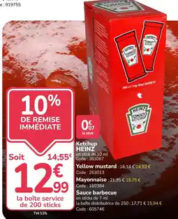 Promocash HEINZ Ketchup offre
