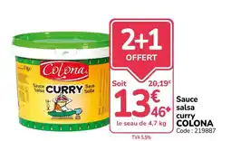 Promocash COLONA Sauce curry offre