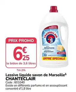 Promocash CHANTECLAIR Lessive liquide savon de Marseille offre
