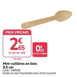 Promocash Mini-cuillères en bois offre
