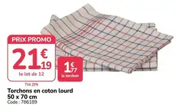 Promocash Torchons en coton lourd offre