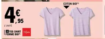 E.Leclerc Tee-Shirt Femme Bio offre