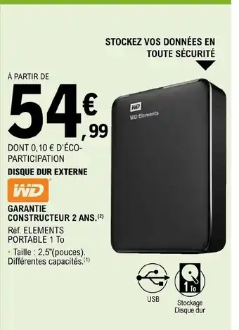E.Leclerc Garantie Constructeur 2 Ans. offre