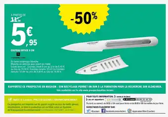 E.Leclerc Couteau Office 9 Cm offre