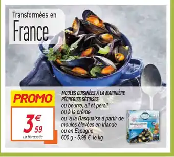 Netto Moules Cuisinées A La Marinére Pécheries Sétoises offre