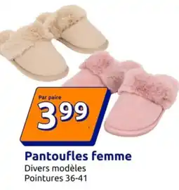 Action Pantoufles femme offre