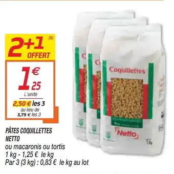 Netto Pates Coquillettes Netto offre