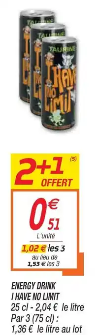 Netto Energy Drink I Have No Limit offre