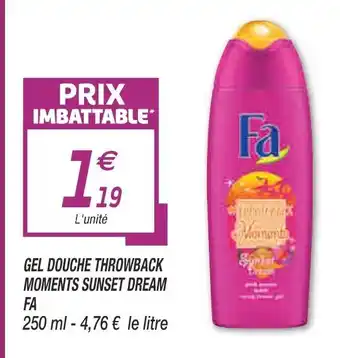 Netto Gel Douche Throwback Moments Sunset Dream Fa offre