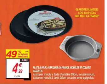 Netto Plats A Four, Fabriqués En France, Modéles Et Coloris offre