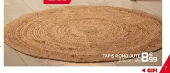 Gifi Tapis Rond Jute offre