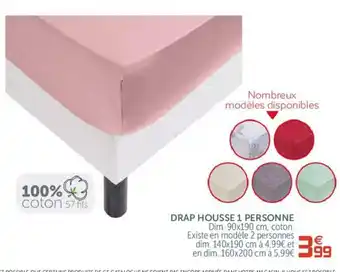 Gifi Drap Housse 1 Personne offre