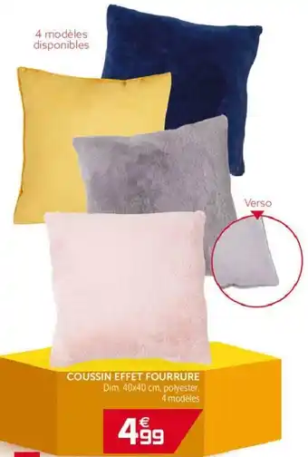 Gifi Coussin Effet Fourrure offre