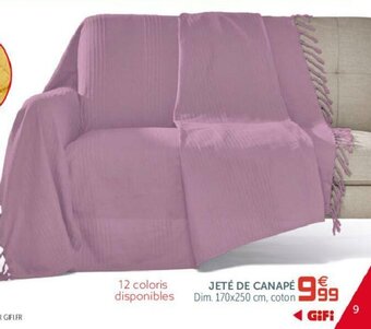 GiFi Jetè De Canapè offre