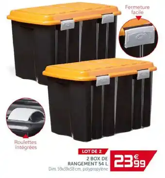 Gifi 2 Box De Rangement 54 L offre