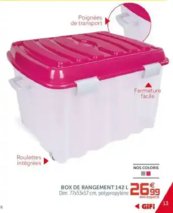 Box De Rangement 142 L