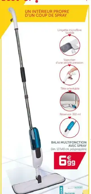 Gifi Balai Multifonction Avec Spray offre