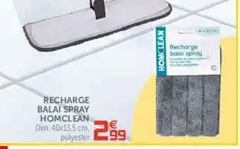 Gifi Recharge Balai Spray Homclean offre