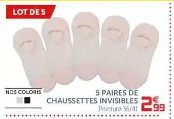 5 Paires De Chaussettes Invisibles