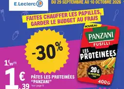 E.Leclerc Panzani pâtes les proteinées offre