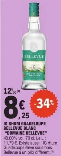 E.Leclerc BELLEVUE IG RHUM GUADÉLOUPE BLANC offre