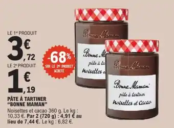 Bonne Maman pâte à tartiner Noisettes et Cacao